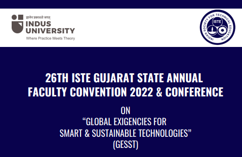 You are currently viewing 26th ISTE Gujarat Annual faculty Convention – 2022 & Conference